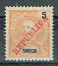 ZAMBÈZE 1911 - YT 56 MH DENT. 11 3/4x12 SURCHARGÉ 