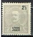 ST THOMAS & PRINCE 1898/1901 - YT 43 MH DENT. 11 3/4.
