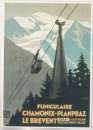 74 Cpm Repro d'affiche Funiculaire Chamonix ( PLM ) par Broders 