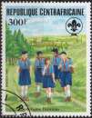 E956 - Y&T n° 674 - oblitéré - 75 ans du scoutisme féminin - 1985 - Centrafricaine