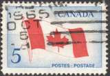 17 - Y&T n° 363 - oblitéré - Drapeau - 1965 - Canada