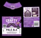 Etiquettes Bière Irlandaise - The Crafty Pale Ale - 500 ml Alc 4,5% - étiquettes décollées