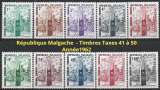 Madagascar - 1962 - Y&T t41 à 50** - MNH (taxe)