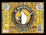 Etiquettes Bière Normande - La Manch'hoti blonde - Alc 5,5% 33cl - étiquettes décollées