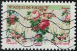 France 2021 Oblitéré Used Motifs de Fleurs Roses