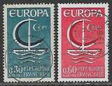 miniature FRANCE 1966  YT 1490 / 1491 oblitérés - Europa