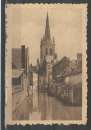 miniature Belgique - 1938 - Louvain - Vue sur la Dyle et Eglise Sainte Gertrude