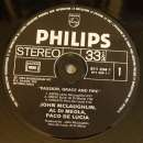 Netherlands 1983 Vinyle LP Album J Mc Laughlin, Al di Meola, Paco de Lucia Passion, grace & fire