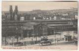 cpa  54 Nancy La Gare Eglise St-Léon ....tramway