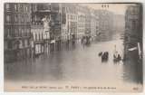 Cpa Crue de  la Seine Paris 1910 Vue générale de la Rue de Lyon