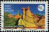 miniature France 2021 Oblitéré Used Terre de Tourisme Sites Naturels Colorado Provençal