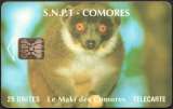 49/921 - Télécarte 25 - Le maki des Comores