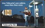 62/708 - Télécarte 50 - 12/97 - Cabine et guitariste