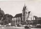 cpsm 77 La Chapelle-sur-Crécy L'Eglise ( automobiles )