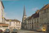 cpm 77  ( La Ferté-sous ) Jouarre L'Hôtel de Ville et l'Eglise ( Automobiles )