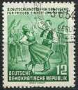 ALLEMAGNE RDA 1954 OBLITERE N° 166