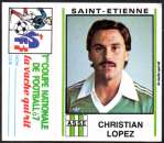 30 - Football - Panini/Vache qui rit - Christian Lopez/Saint Etienne - 1ère coupe de foot à 7