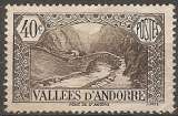 andorre français ... n° 62  neuf* ... 1937 (aminci au verso)