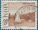 miniature POLOGNE 1966 - Pont Poniatowski, Varsovie, et voilier Yt:PL 1559