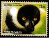 miniature Nations Unies Genève 2007 YT 574 MNH Lemur vari