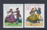 miniature Allemagne RFA 1981 928-29 ** Europa Folklore Couple de danseurs costumés d’Allemagne du Sud et du 