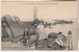 cpa 44 St ( Saint ) Nazaire Rochers et Phare de Ville-ès-Martin