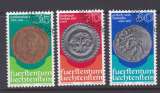 miniature Liechtenstein 1978 614-16 ° Monnaies Empereur Constance II 323-361 Bractéate Lindau vers 1300 