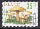 miniature TIMBRE OBLITERE D'ISLANDE - CHAMPIGNONS : SUILLUS GREVILLEI (BOLET DU MELEZE) N° Y&T 868
