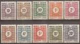nouvelle-caledonie ... taxe n° 39 à 48  neufs* ... 1948