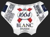 Etiquette Bière Française -1664 Blanc - Alc 5,0% 