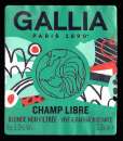 Etiquette Bière Française - Gallia - champ libre