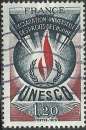 Timbre de service 1975 - UNESCO - Droits de l'Homme - N° 45 oblitéré