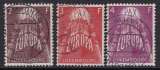 SERIE OBLITEREE DU LUXEMBOURG - EUROPA 1957 N° Y&T 531 A 533
