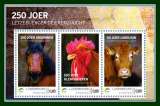 Luxembourg Bloc Cheval - Coq - Vache 2022 ** MNH
