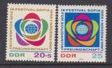 miniature Allemagne RDA 1968 1071-72 ** Festival Jeunesse Sofia