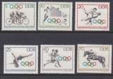 miniature Allemagne RDA 1964 736-41 ** Jeux Olympiques Tokyo Cyclisme Volley-ball Lutte Plongeon Course à pied