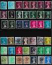 miniature Grande Bretagne - Lot Elizabeth II 76 timbres