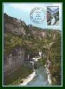 Carte Maximum N° 1438 Sainte Enimie 1965 Gorge du Tarn