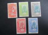 cote des somalis y & t 103 au 107  ** .* . 1922 /24