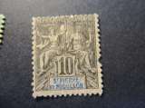saint pierre & miquelon y & t  63 obl1892