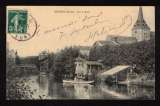 miniature  France CPA Brionne Sur la Risle - bateau - église   format 9 X 14