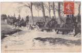 CPA 51 Mourmelon - L'Artillerie montée, passage d'un gué - circulée en 1914