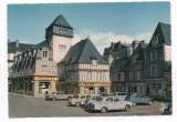 cpsm 29 Qimper Maisons de la Place Terre-au-Duc ( automobiles )