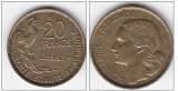 FRANCE 20 FRANCS GUIRAUD  ANNEE 1952