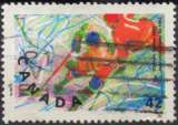 C962 - Y&T n° 1231 - oblitéré - JO Albertville - Hockey sur place - 1992 - Canada
