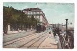 cpa Alger Boulevard de la République  et Square Bresson ( tramway )