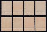 SERIE NEUVE DE BELGIQUE - TIMBRES N° 84 A 91 (SAINT MARTIN) SURCHARGES 