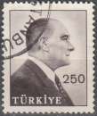 miniature Türkiye 1965 Michel 1792 O Cote (2009) 0.30 Euro Kemal Atatürk Cachet rond