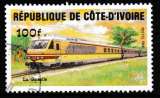 miniature Cote d'Ivoire 1984 YT 695 Obl Train La Gazelle