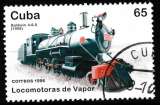 miniature Cuba 1996 YT 3554 Obl Locomotive vapeur Baldwin